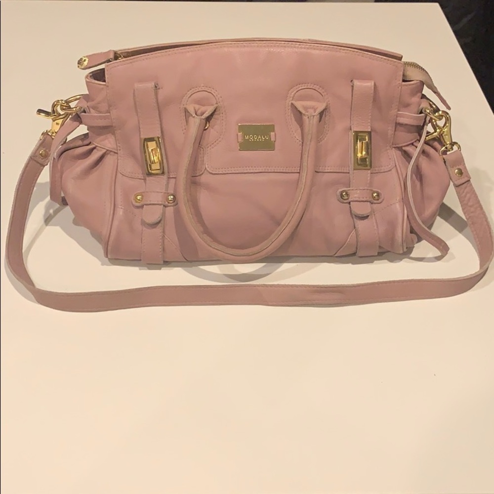Modalu London Rose Pink Leather handbag